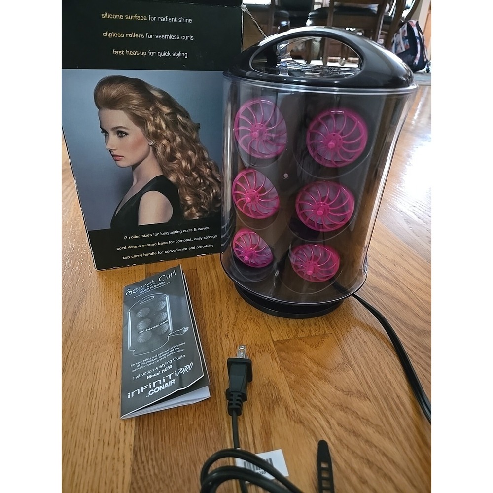 Conair Infiniti Pro Secret Curls 12 Pop Up Hot Snap Rollers 2 Sizes HS63
